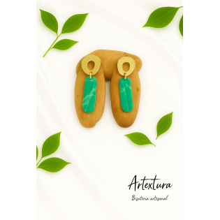 Pendientes Verde Aura