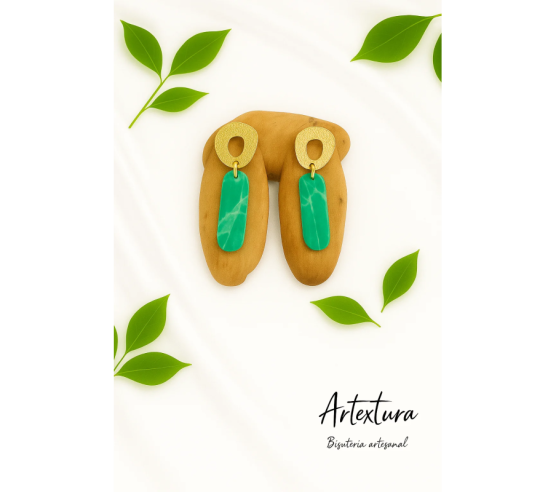 Pendientes Verde Aura