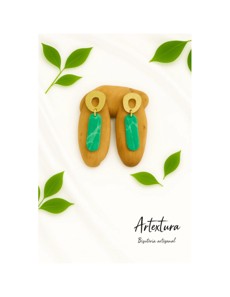 Pendientes Verde Aura
