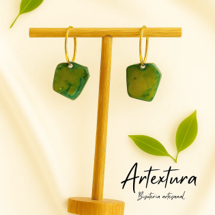 Pendientes Verde Terracota