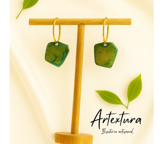 Pendientes Verde Terracota