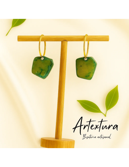 Pendientes Verde Terracota