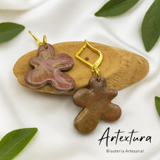 Pendientes Flor Terracota
