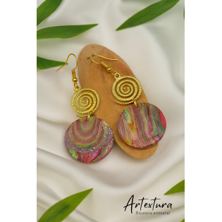 Pendientes Remolino Arco Iris