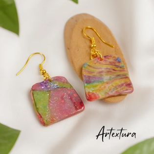 Pendientes Forma 1 Arco Iris