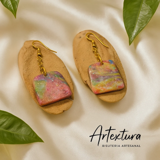 Pendientes Forma 2 Arco Iris
