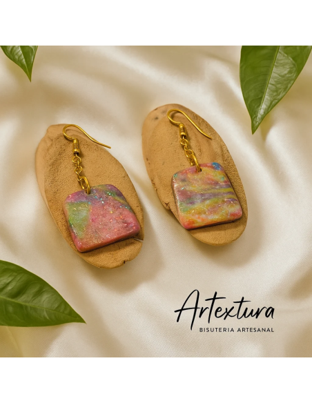 Pendientes Forma 2 Arco Iris