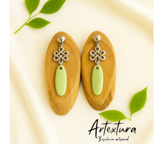 Pendientes Verde Pastel