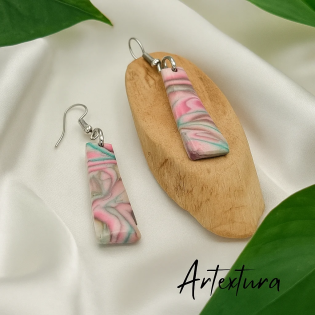Pendientes Forma 3 Arco Iris
