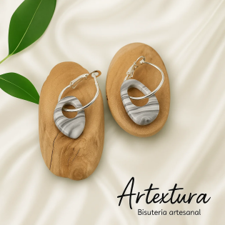 Pendientes Lagrima Marmolado