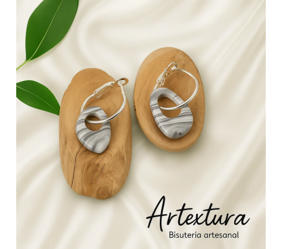 Pendientes Lagrima Marmolado
