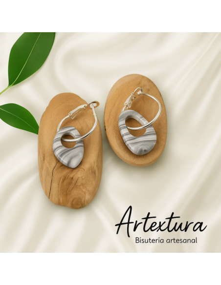 Pendientes Lagrima Marmolado
