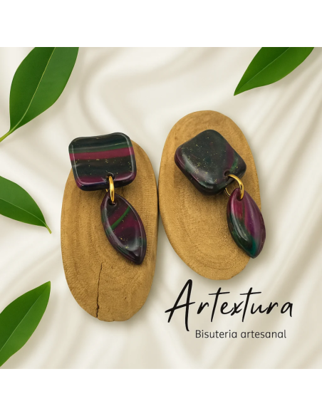 Pendientes Lagrima Multicolor