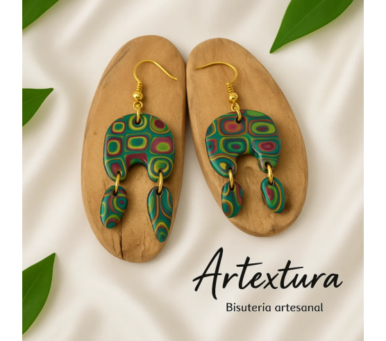 Pendientes Lagrimas Multicolor