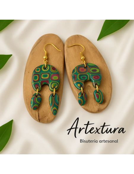 Pendientes Lagrimas Multicolor
