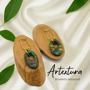 Pendientes Lagrima Multicolor