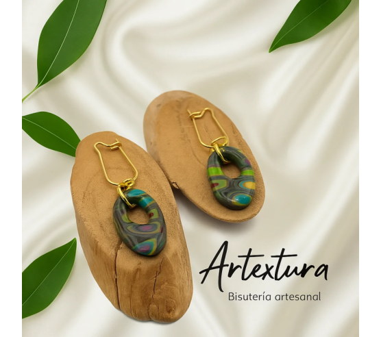 Pendientes Lagrima Multicolor
