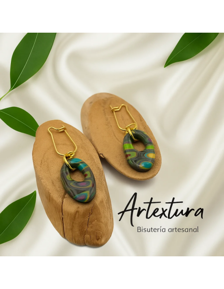 Pendientes Lagrima Multicolor