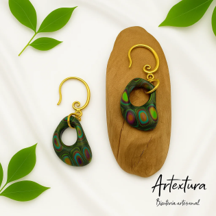 Pendientes Organico Multicolor