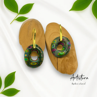 Pendientes Aritos Multicolor