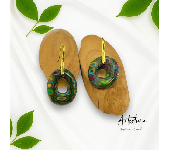 Pendientes Aritos Multicolor
