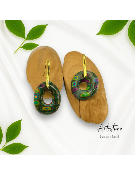 Pendientes Aritos Multicolor