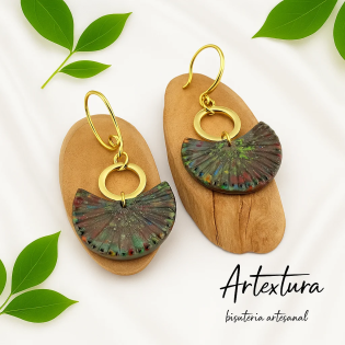 Pendientes Media Luna Multicolor