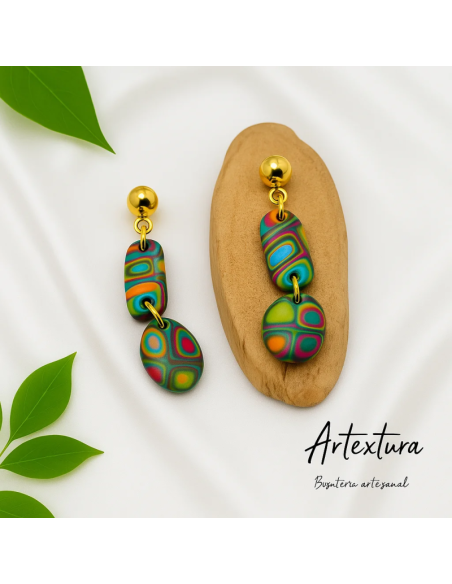 Pendientes Trocito Multicolor