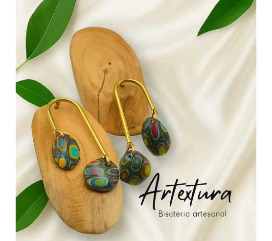 Pendientes Colgante Multicolor