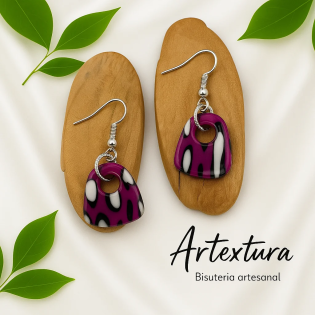 Pendientes Organico 2 Purpura