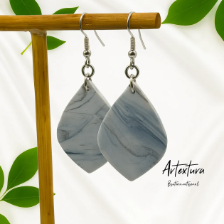 Pendientes Lagrima Marmol