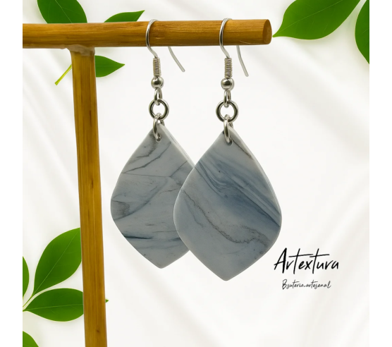 Pendientes Lagrima Marmol