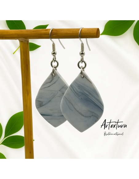 Pendientes Lagrima Marmol