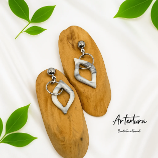 Pendientes Gota Marmol