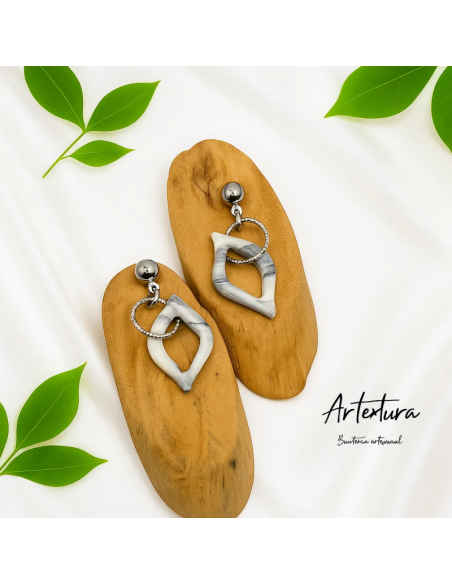 Pendientes Gota Marmol