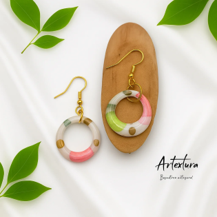 Pendientes Aros Flamencos Multicolor