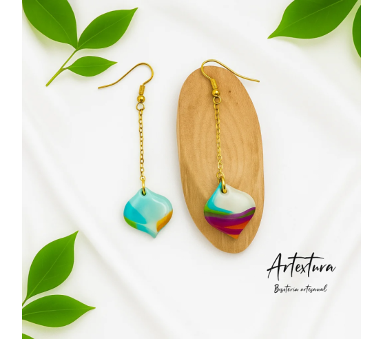 Pendientes Gotas de Color
