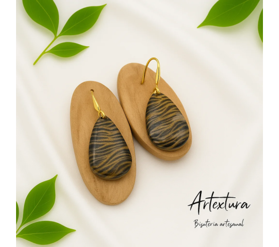 Pendientes Gota Tigre