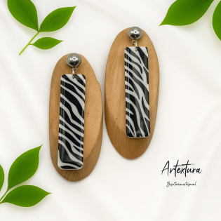 Pendientes Barras Cebra