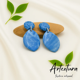 Pendientes Bruma Azul