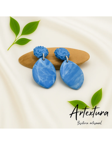 Pendientes Bruma Azul