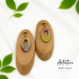 Pendientes Gota Tierra