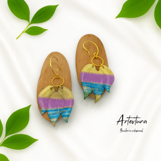 Pendientes Tulipan Multicolor