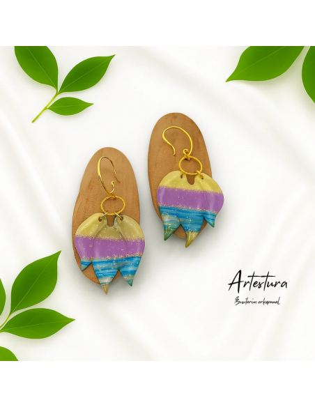 Pendientes Tulipan Multicolor