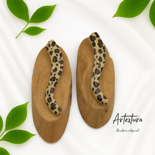Pendientes Ondas Leopardo