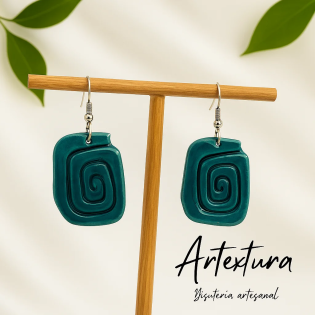 Pendientes Espiral Marina