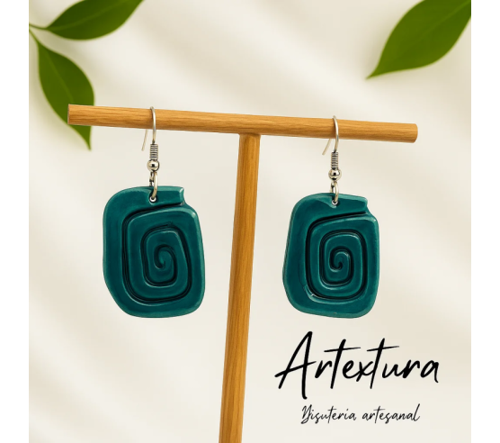 Pendientes Espiral Marina