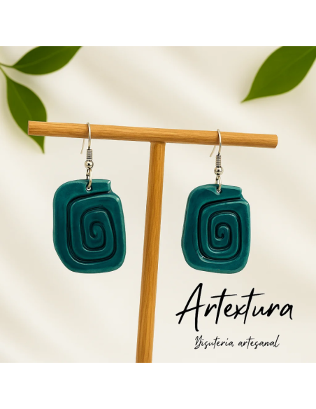 Pendientes Espiral Marina