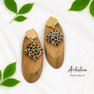 Pendientes Gotas Leopardo