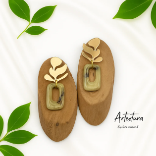 Pendientes Arbol Tierra